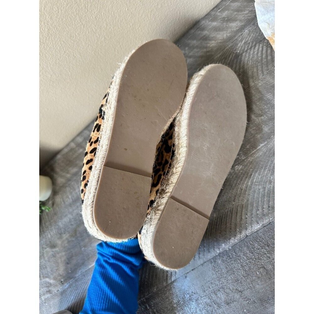 Steve Madden Alexia Espadrilles Sz 10B Cheetah Print Cow Hair - Picture 5 of 5